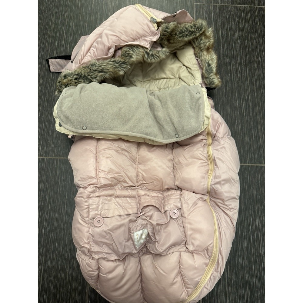 7 AM Enfant Le Sac Igloo LS500 Stoller Cover Pink Sz Large 18 Month - 3T No Back
